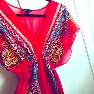 Forever 21 Bohemian Red Dress